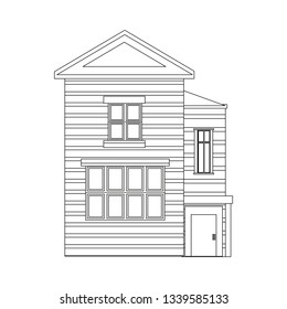 outline building house