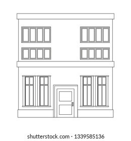 outline building house