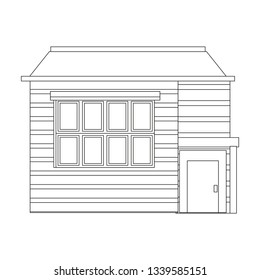 outline building house