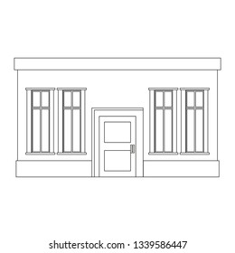 outline building house