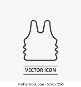 Outline bullet proof icon icon illustration vector symbol