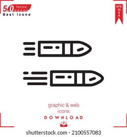 Icono de viñetas de contorno. vector de icono de viñetas aislado en fondo blanco. Diseño gráfico, diseño de material, iconos de Best sellers 2022, aplicación móvil, diseño de UI UX, vector de formato EPS 10