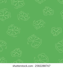 Outline Bunch of Lotus Vector Seamless Pattern illustration Design