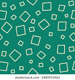 Outline Bunch of Square Vector Seamless Pattern illustration Design