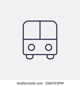 Outline bus icon illustration vector symbol