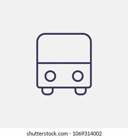 Outline bus icon illustration vector symbol