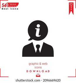 Outline businessman Icon.businessman icon vector isolated on white background. Graphic design, material-design, Best sellers 2022 icons, mobile application, UI UX design, EPS 10 format vector