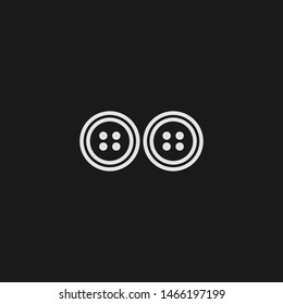 Outline buttons vector icon. Buttons illustration for web, mobile apps, design. Buttons vector symbol.