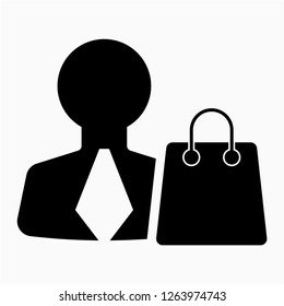 Outline buyer pixel perfect vector icon