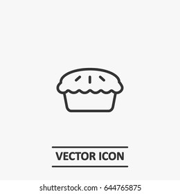 Outline cake  icon illustration vector symbol