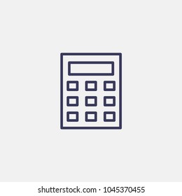 Outline calculator icon illustration vector symbol