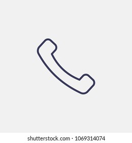 Outline call icon illustration vector symbol