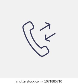 Outline call icon illustration vector symbol