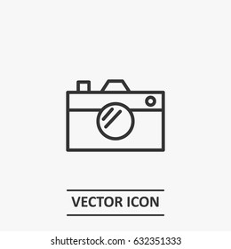 Outline Camera  Icon Illustration Vector Symbol