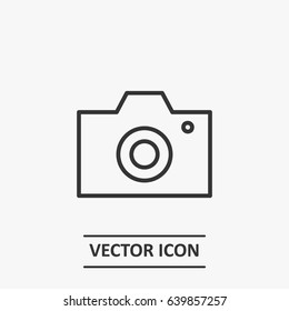 Outline camera  icon illustration vector symbol