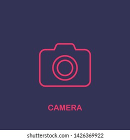 Outline camera icon.camera vector illustration. Symbol for web and mobile