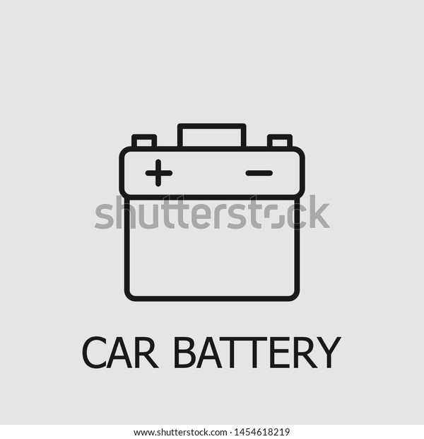 Outline car\
battery vector icon. Car battery illustration for web, mobile apps,\
design. Car battery vector\
symbol.