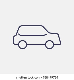Outline  car icon illustration isolated vector sign symbol