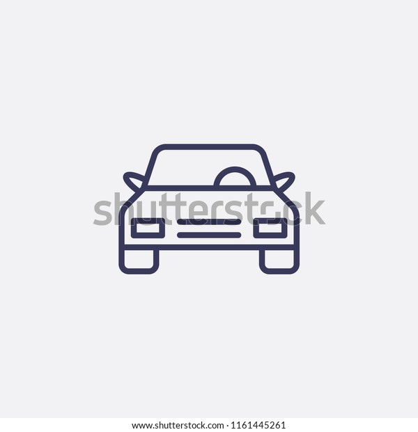 Outline car\
icon illustration,vector auto sign\
symbol