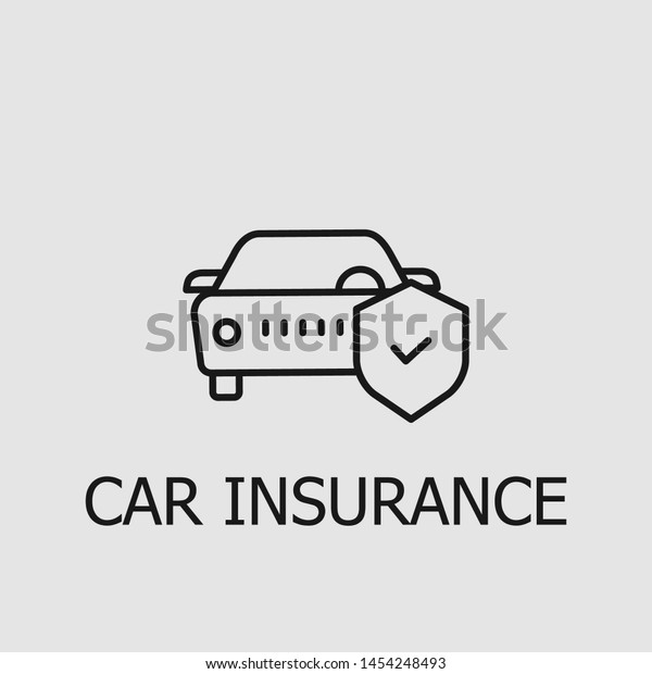 Outline
car insurance vector icon. Car insurance illustration for web,
mobile apps, design. Car insurance vector
symbol.
