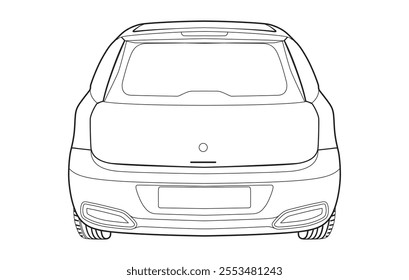 Outline car vector drawing concept design.Vehicle outline sketch
illustration isolated on white background.car line art for coloring book.
Car icon set.Transport symbol.Vector illustration.