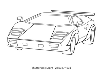 Outline car vector drawing concept design.Vehicle outline sketch
illustration isolated on white background.car line art for coloring book.
Car icon set.Transport symbol.Vector illustration.