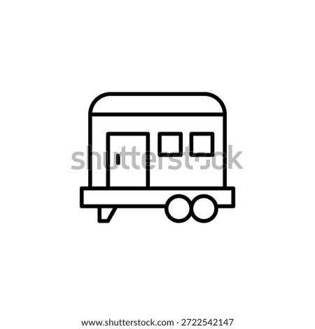 Outline Caravan Design Mobile Home Recreational Vehicle