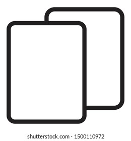 Outline Card Icon, Vector Editable