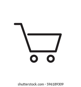 Outline Cart icon  Icon for website design, logo