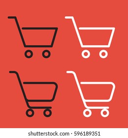 Outline Cart icon  Icon for website design, logo