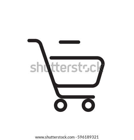 Outline Cart icon  Icon for website design, logo