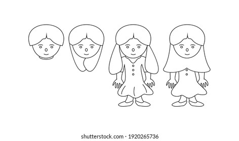 Anime Girl Outline Images Stock Photos Vectors Shutterstock