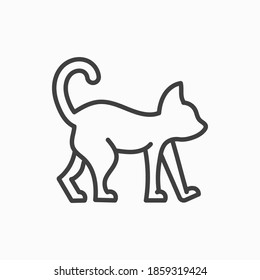 Icono de dibujo de gato. Ilustración vectorial de gato. Símbolo de web y móvil