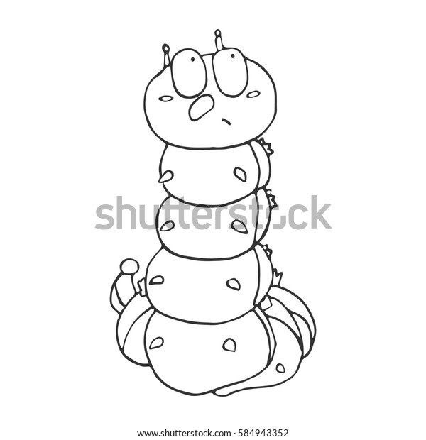 caterpillar outline