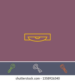 Outline cd icon.Best cd vector, illustrated icon for modern web and mobile design.Bonus broken key symbol