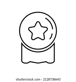 Outline Champion and top medals. Vector design element isolated on white. Vector design element. Isolated on white. Best, e-commerce, featured, selling, top icon. Black and white top icon.