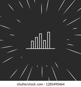 Outline chart icon illustration isolated vector sign symbol
