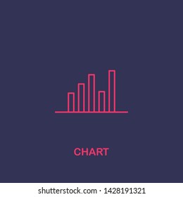 Outline chart icon.chart vector illustration. Symbol for web and mobile