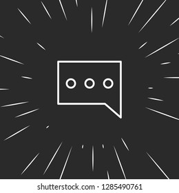 Outline chat icon illustration isolated vector sign symbol