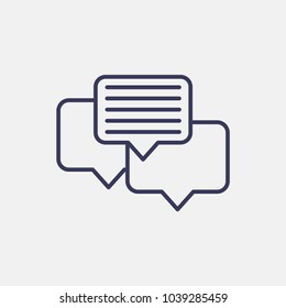 Outline chat icon illustration vector symbol