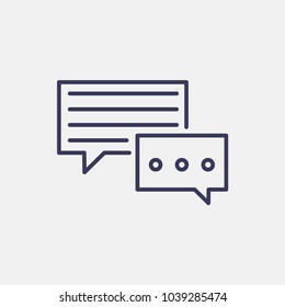 Outline chat icon illustration vector symbol