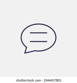 Outline chat icon illustration vector symbol