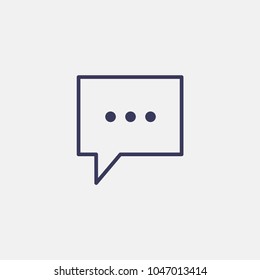 Outline chat icon illustration vector symbol