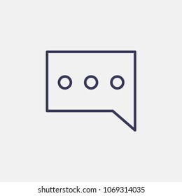 Outline chat icon illustration vector symbol