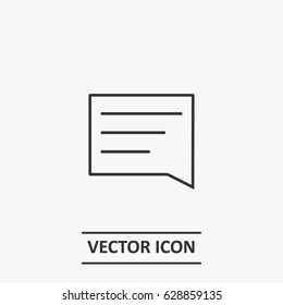 Outline chat  icon illustration vector symbol
