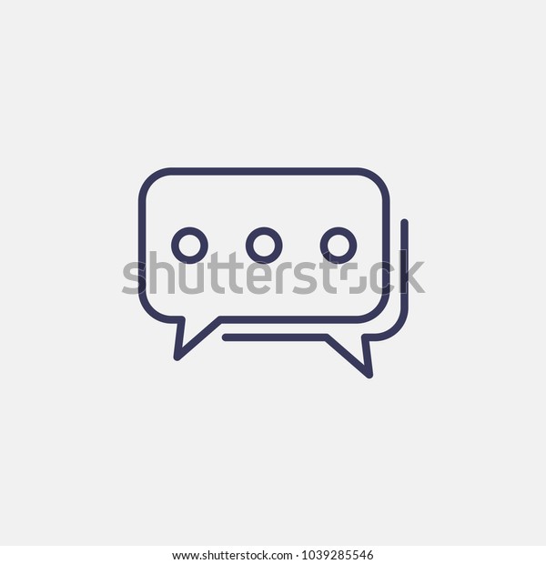 Outline Chat Icon Illustration Vector Symbol Stock Vector Royalty Free