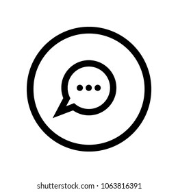 Outline chat icon vector