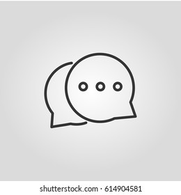Outline  chat   web icon ilustration vector symbol