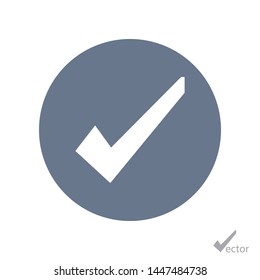 Outline check icon. Check vector illustration. A sign of check. Symbol of check for web and mobile.