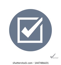 Outline check icon. Check vector illustration. A sign of check. Symbol of check for web .